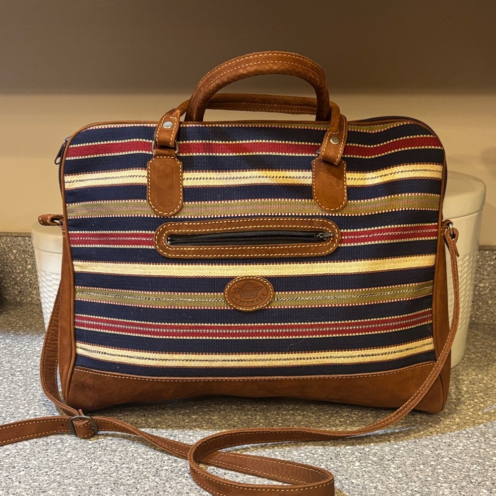 Guatemala Striped Canvas Bag for travel or office